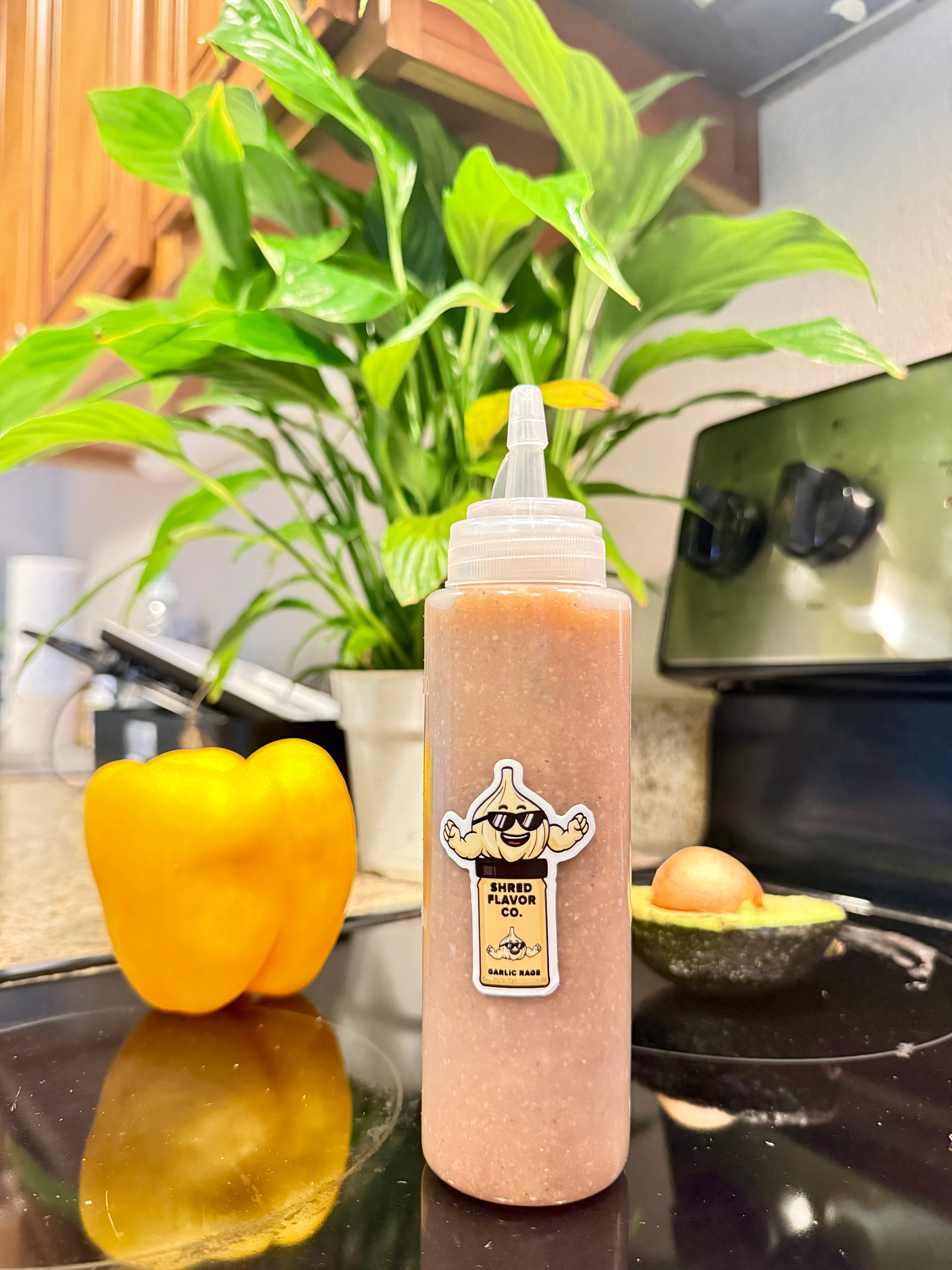 Garlic Rage 0 calorie sauce for dipping and cooking.